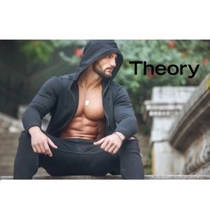 Theory Full Zip Lightweight Hoodie Small Gently worn 100% cotton